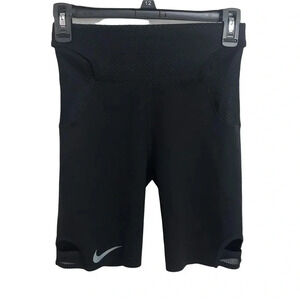 NIKE Black Spandex Shorts size Small biker shorts
Peep hole women’s